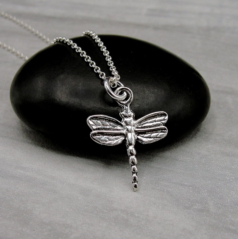 Silver sale dragonfly charm