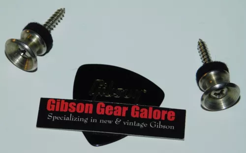Electric Guitar Strap Buttons Relic Nickel Guitar Parts Project Gibson Pick B1