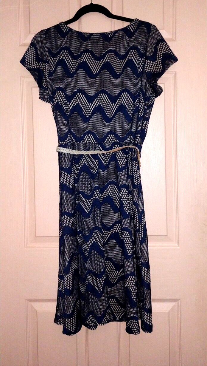 Perceptions Blue Size 12 Polyester Short Sleeve D… - image 4