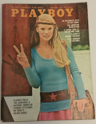 Playboy Mag. Sept. 1970 Peter Fonda, Pigskin preview, Debbie Ellison