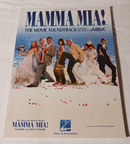 Book MAMMA MIA! movie soundtrack ABBA songbook piano vocal guitar sheet music - Afbeelding 1 van 7