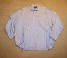 Polo Ralph Lauren Classic Fit Estate Blue Dress Shirt 18 X 36