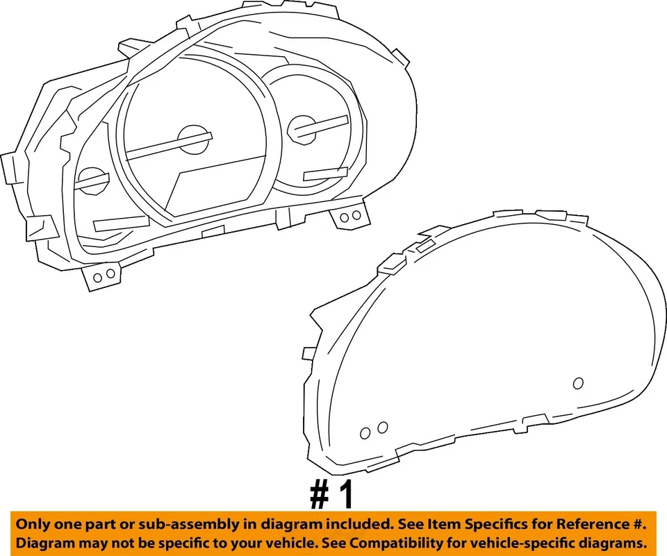 Used Speedometer Gauge fits: 2015 Toyota Yaris cluster Htbk ID 83800-0U090 Grade - Image 4 of 4