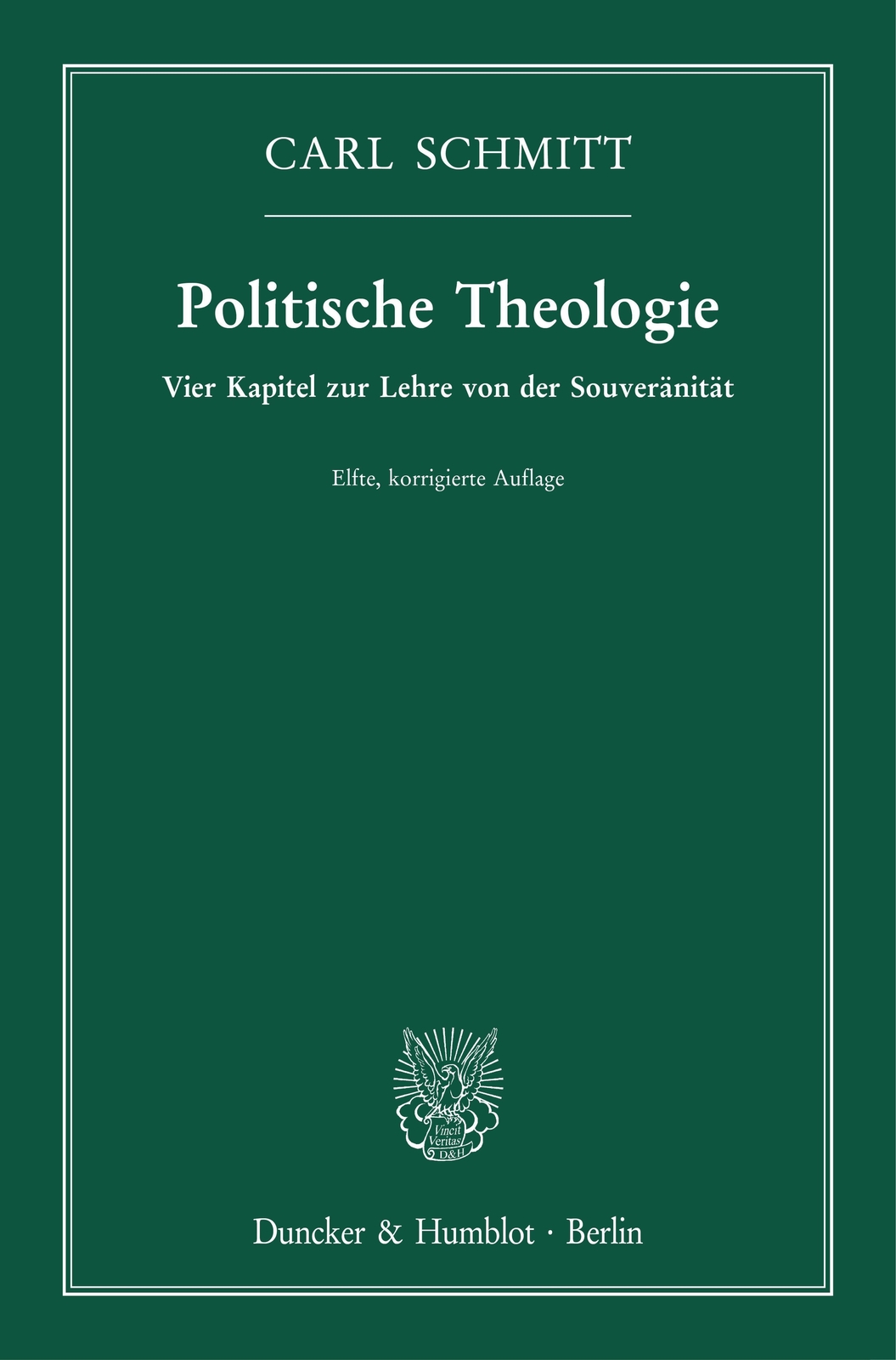 Thumbnail - Politische Theologie. | Vier Kapitel Zur Lehre Von Der Souveränität. |