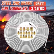 25 ft 3/16 Steel Tube Roll Universal Performance Brake Line Kit with Fittings