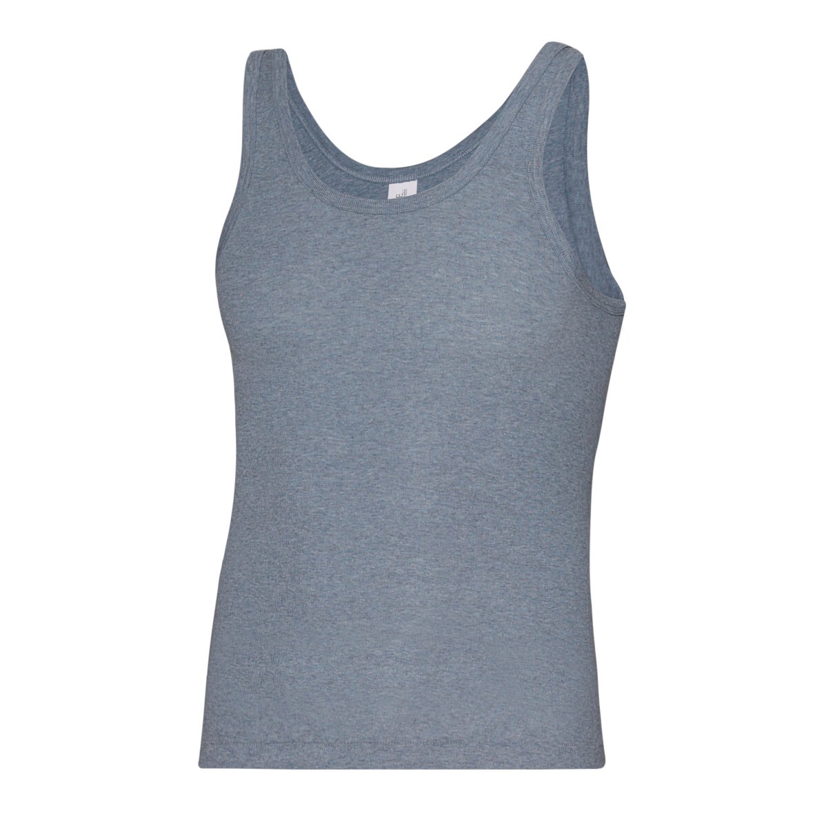 Esge Herren Unterhemden Baumwolle 3er Pack melange Sportjacken Tanktop Feinripp