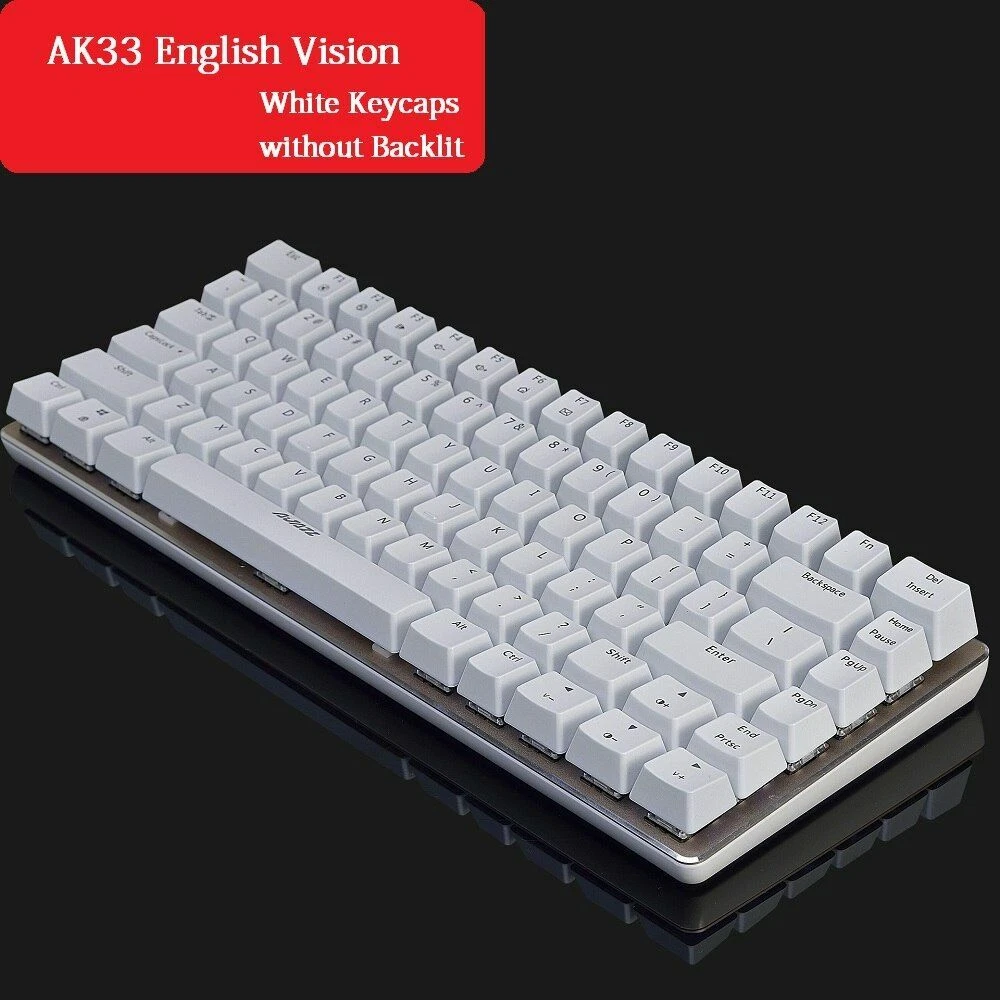 Mechanical RGB Backlit USB Wired 82 Key Blue Black Axis Keyboard for PC Notebook