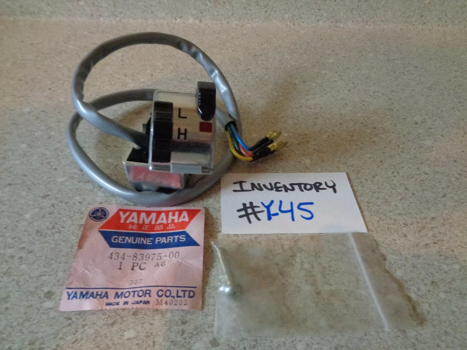 Новый из старых запасов 1974-1977 Yamaha Trials TY-250 TY-175 оригинальный ЛЕВЫЙ ПЕРЕКЛЮЧАТЕЛЬ # 434-83975-00-00 - Изображение 2 из 4