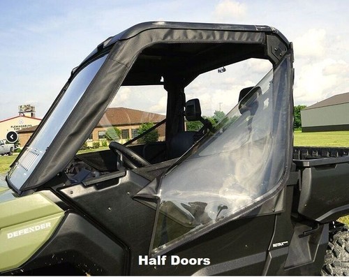 Can Am Defender Upper Soft Doors ~ Fits All Brands Lower Doors - Picture 2 of 7