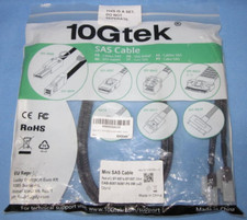 a 2 Pack of 10Gtek SAS Cables  SFF-8087 to SFF-8087
