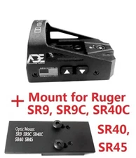 Ade RD3-012 RED Dot Sight +mount RUGER SR9,SR9C,SR40C,SR40,SR45 pistols Handgun