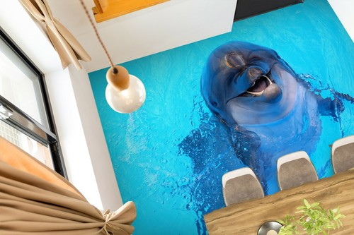 Papier peint photo Crecent Dolphins de Scandiwall