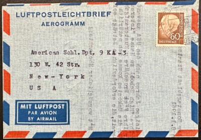 1961 Germany #715 single use on private air letter form to US *d | eBay