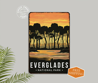 Everglades National Park Sign Rustic Wall Decor Cabin Camp Florida 108120086007