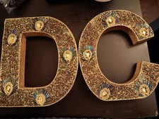 Capital Letter "C" & "D"  8 inch Home Décor' see pics pre owned used