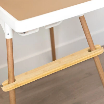 Easy Fit baby chair Highchair Footrest Adjustable Height 100% Solid Bamboo