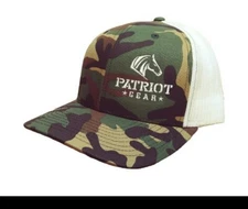 Patriot Ropes Camo Snapback Hat Cap, Team Roping, Rodeo