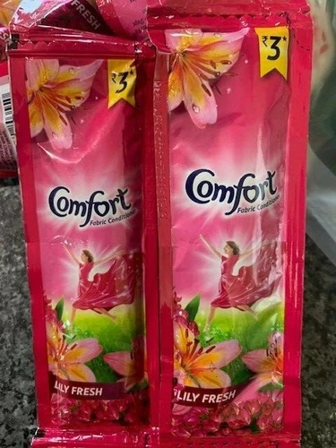 5x Comfort Laundry Fabric Conditioner Travel Holiday Pouch Sachet Ariel 19ml