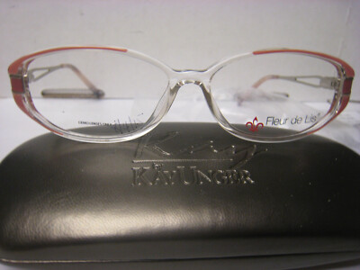 FLEUR DE LIS Eyeglass Frames   L105 ROSE 53-13-135  new W/case Gen. tags