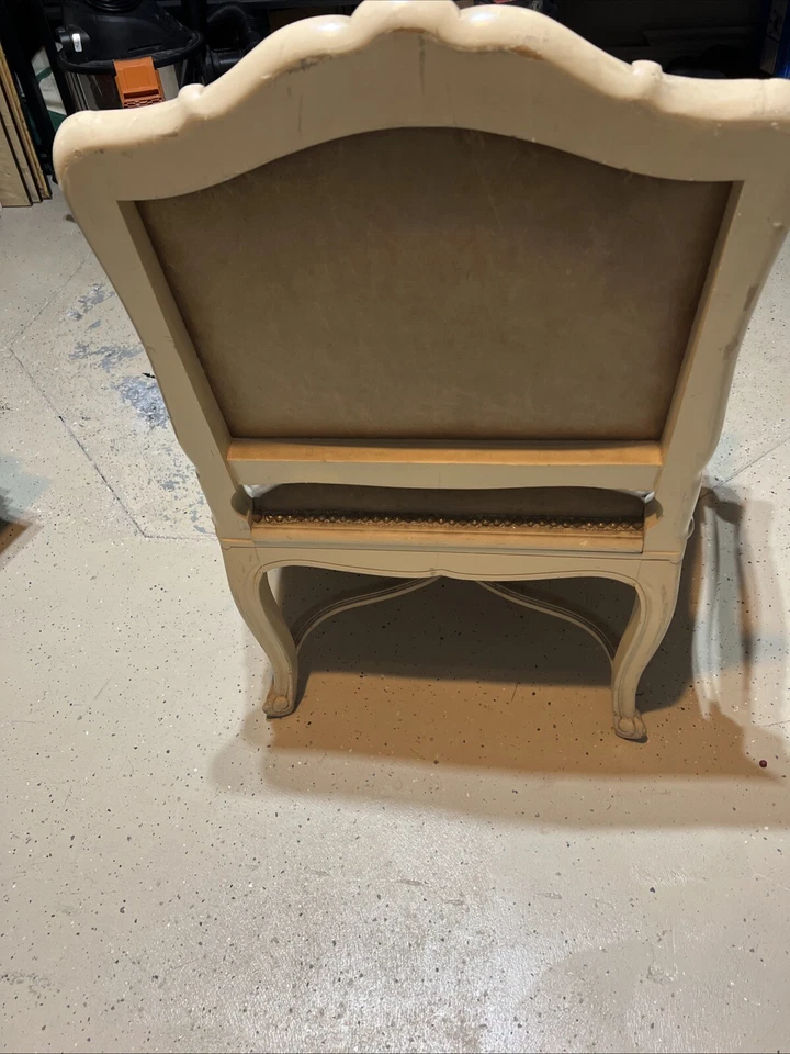 F57147EC: Sillón vintage estilo reina Ana caoba maciza Foto 3 de 4