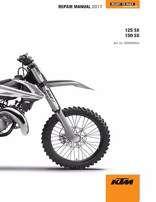 KTM Service Workshop Shop Repair Manual Book 2017 125 SX