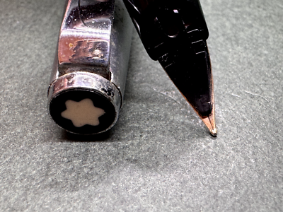 MONTBLANC Junior 622 Black Resin&Silver-METAL '60Vintage Fountain