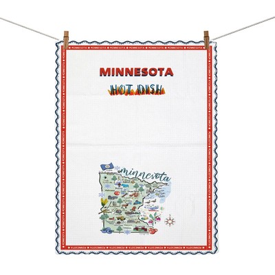 Minnesota Kitchen Towels Minnesota Souvenirs and Gifts Minneapolis Map Dish T...