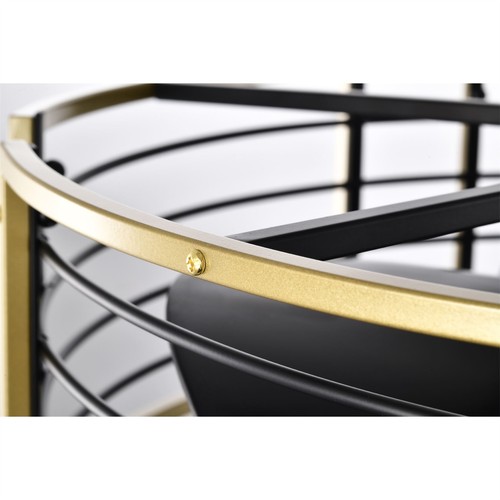 Veit 24 Inch Matte Gold Cage Design Fandelier - Picture 19 of 19