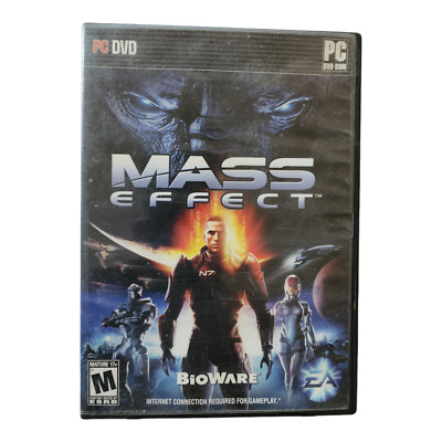 Mass Effect PC DVD BioWare Computer Video Game 2008 w/ Manual