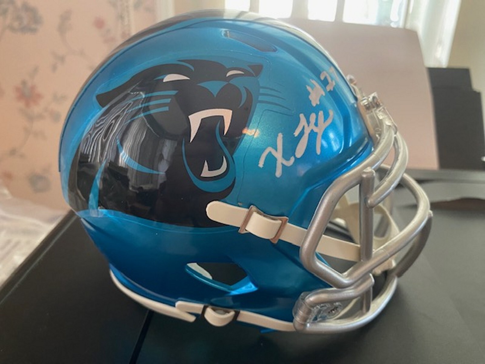 Xavier Legette Autographed Signed Carolina Panthers FLASH MINI BECKETTWITNESS COA 