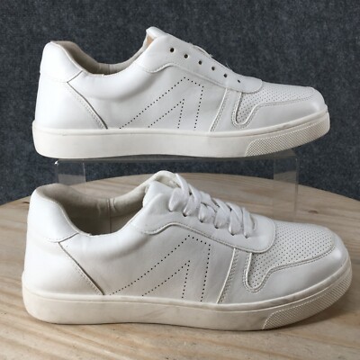 Mia Shoes Womens 9 M Alisa Low Top Lace Up Sneaker Off White Faux