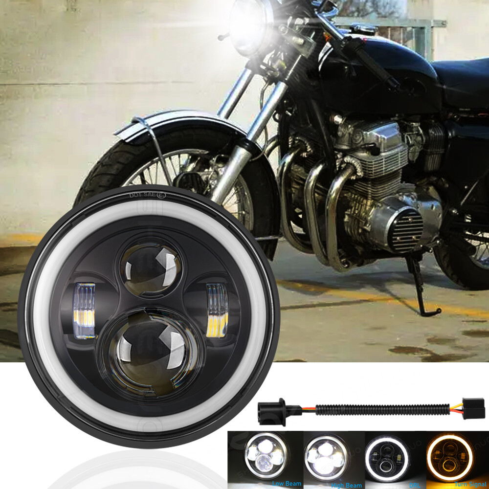 CB750F　900F １１００Ｆ　CBＸ　ヘッドライト 7Inch LED Headlight For Honda CB650 750 900 GL1000 GL1100 DRL Lamp