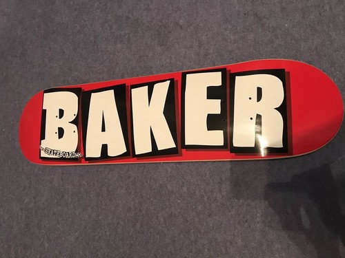baker logo brand white skateboard deck 8 inch