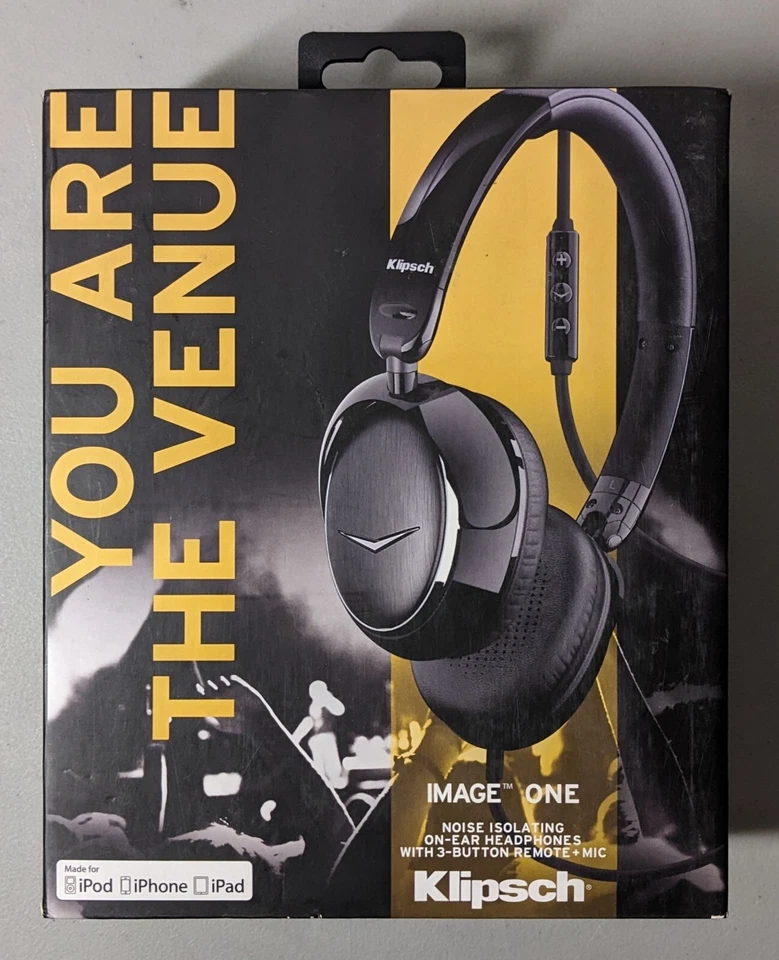 Funda protectora de viaje, adaptadores y manual para auriculares Klipsch Image ONE II Foto 4 de 4