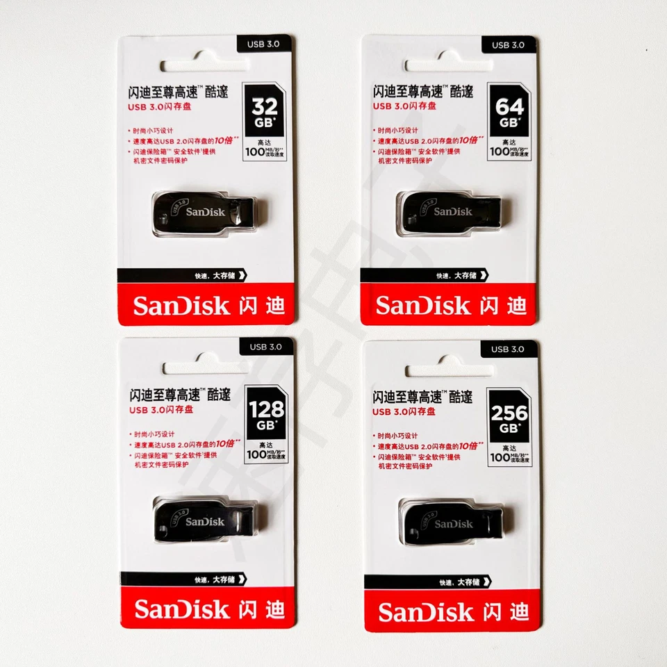Sandisk Ultra Shift Clé USB 32Go 64Go 128Go 256Go USB 3.0 100MB/s - Photo 3/3