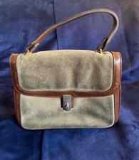 1950s/60s Camel Suede Top Handle Bag