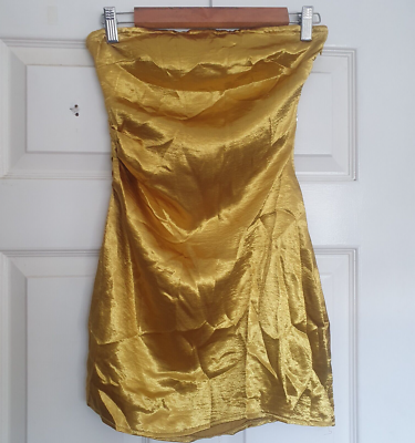 Public Desire Short Bandeau Ruched Side Dress - UK 8 | eBay UK