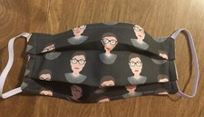 Handmade Ruth Bader Ginsburg Reusable Face Mask