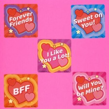 10 Forever Friends - Large Stickers - Party Favors - Rewards