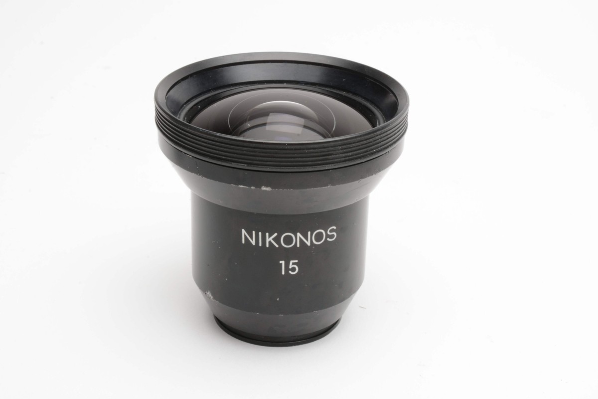 Nikon UW-Nikkor Nikonos 15mm f2.8 Lens w/Nikonos 15 Finder Nikon UW-Nikkor Nikonos 15mm f2.8 Lens w/Nikonos 15 Finder
