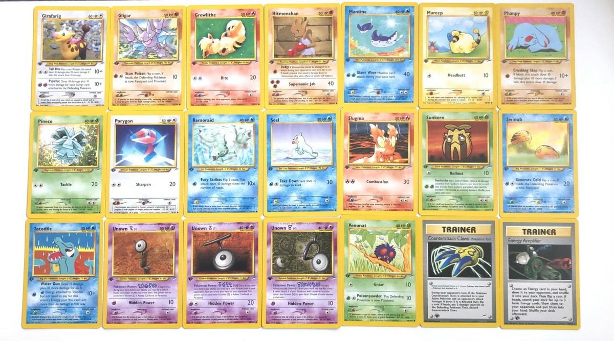 Pokemon Cards Neo Destiny 1st Edition - 2002 - Holo Rare - Nr Mint
