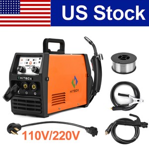 HITBOX 3 in1 MIG Welder 110V 220V Dual Volt Gasless TIG ARC Welding