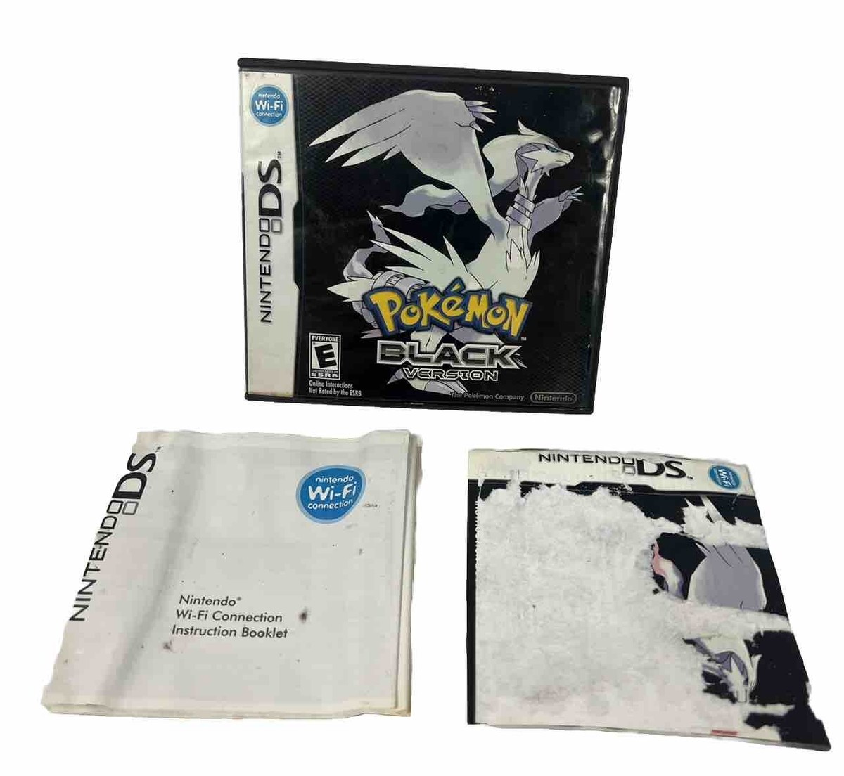 Pokémon Black Version Nintendo DS CASE Only With All Inserts +