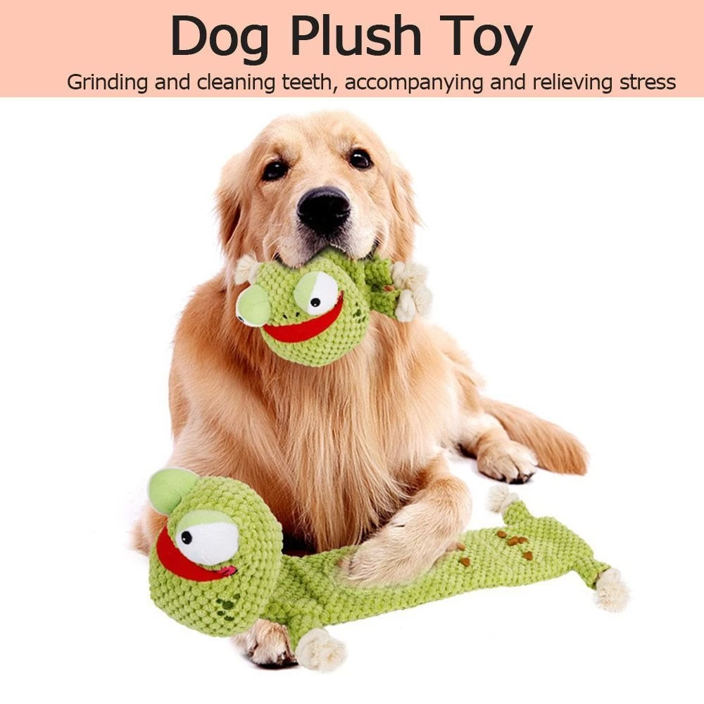 Dog Plush Toy with Squeaker Pet Toys Stuffed Plush Dog Toys