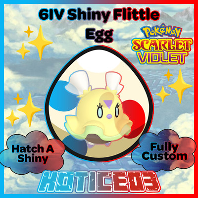 Flittle   SHINY 6IV EGG   Pokemon Scarlet & Violet   TEAL MASK DLC  