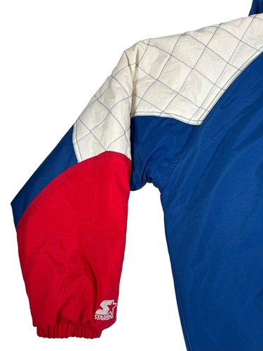 Men’s XXL 90s Vintage Starter Kansas University Jayhawks Puffer Sports Jacket - Picture 12 of 18