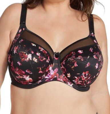 Goddess Kayla BH Flamenco Schwarz Gr.46DD Bügel Vollschale Seitenstütze 6162