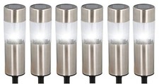 Solar-Gartenleuchten 6er-Set Solarlampe Gartenlampe Außenleuchte Gehwegleuchte