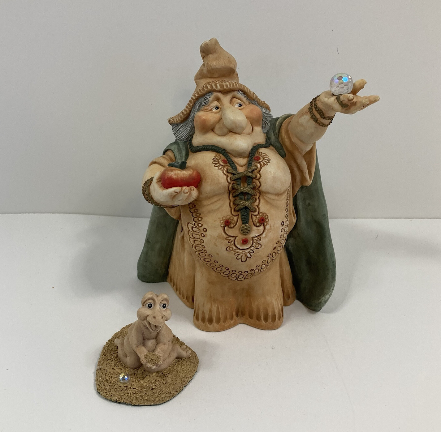 Vintage World of Krystonia Large Wodema Wizard State & Dragon Fill-Er-Up