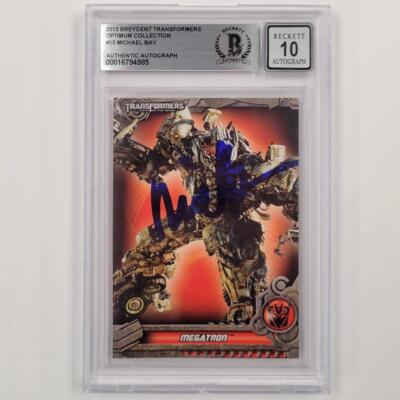 2013 Breygent Transformers Megatron #13 Michael Bay signed card ~ BAS 10 auto